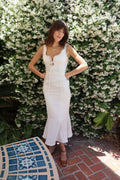 Backless Lace Strapping Dress - European and American Style - Opal