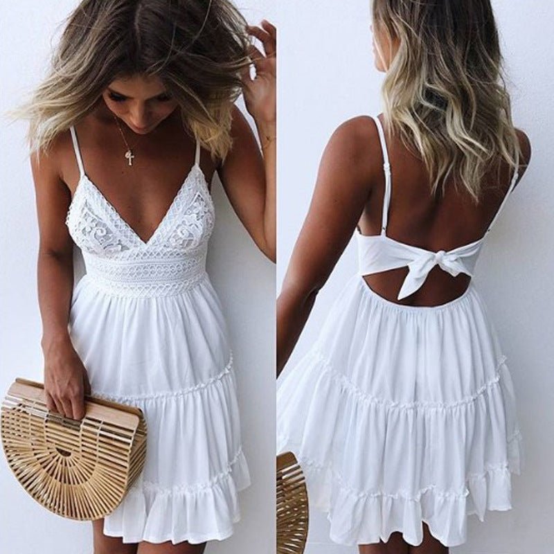 Lace Camisole Dress for Women's Commuter Style - Opal
