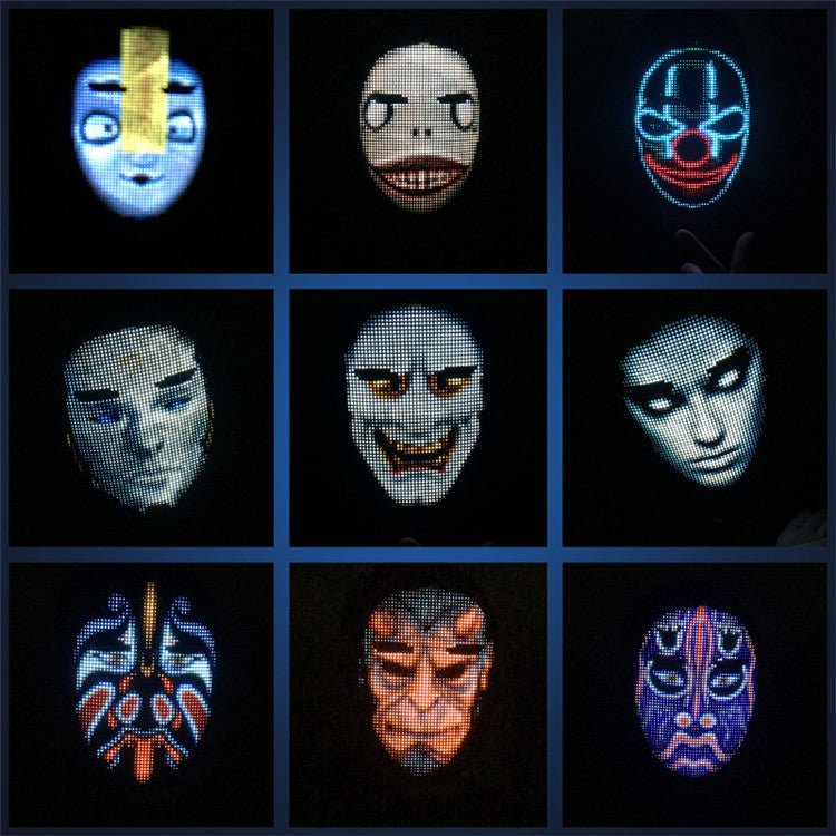 LED Face - Changing Glow Mask - Mağazam