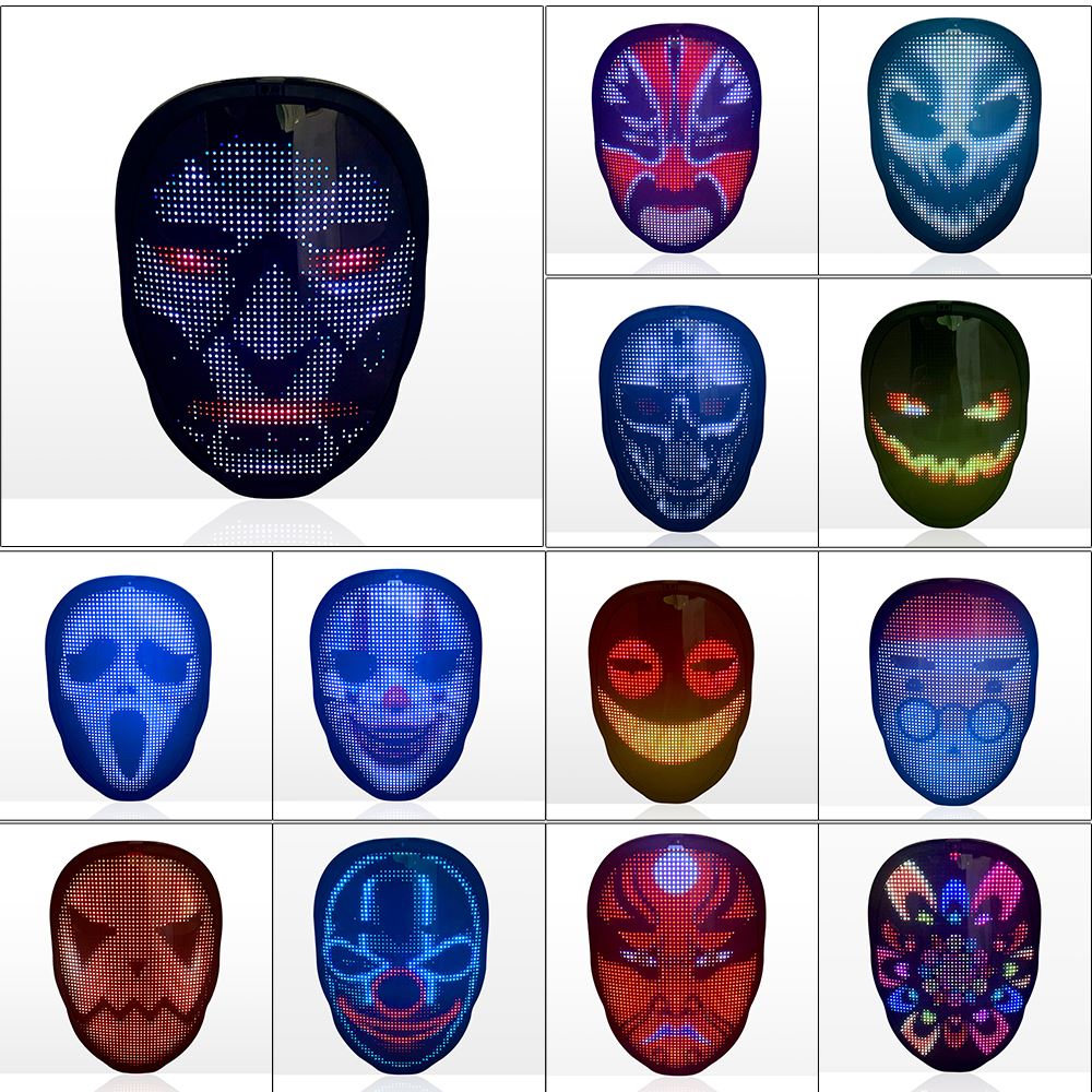 LED Face - Changing Glow Mask - Mağazam