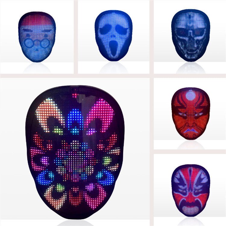 LED Face - Changing Glow Mask - Mağazam