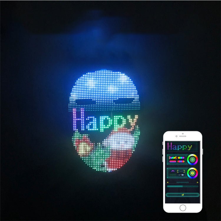 LED Face - Changing Glow Mask - Mağazam