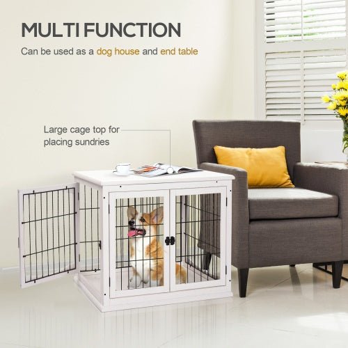 Small Kennel End Table With Two Open Sides And Lockable Door - Mağazam