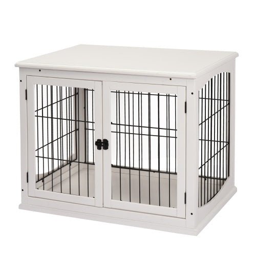 Small Kennel End Table With Two Open Sides And Lockable Door - Mağazam