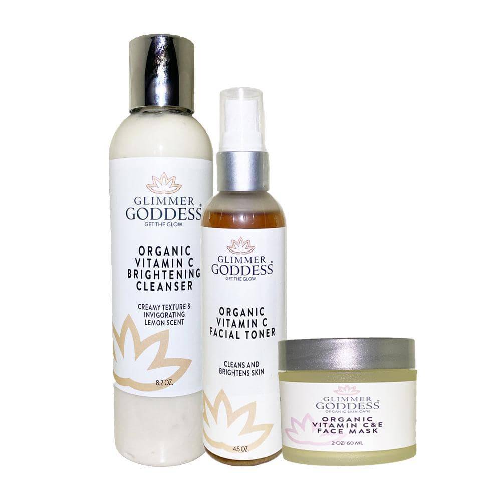 Vitamin C Brighter Skin Organic Skin Care 3 Step Cleansing Kit - Opal